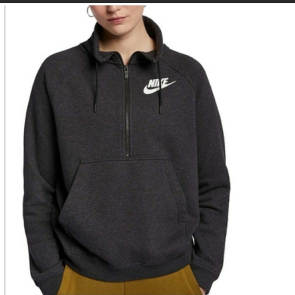 ISO Nike gray half zip pullover
